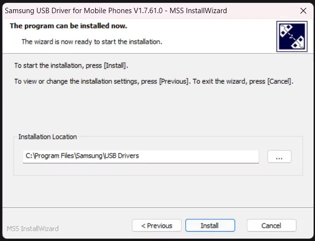 install samsung usb driver s2